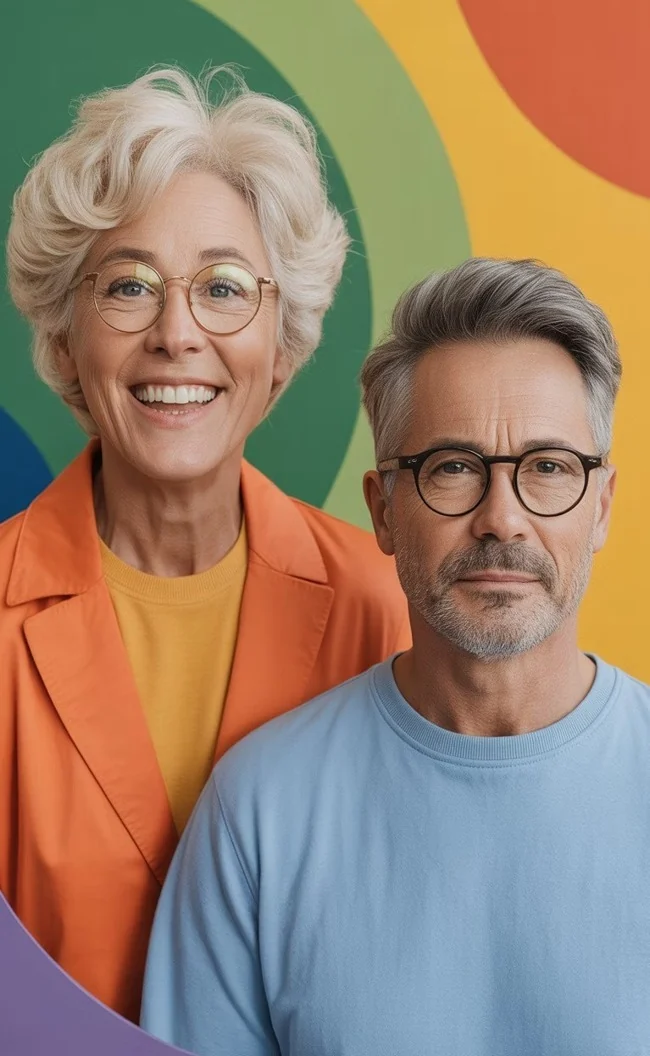 Vibrant mature adults representing confidence and vitality